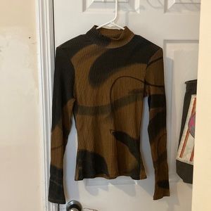 Paloma Wool dark brown mila top